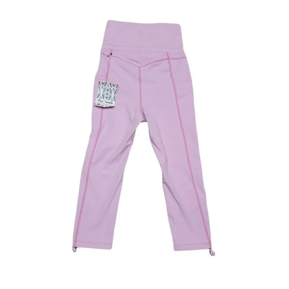 Free People Down To Earth Crop Legging in Peony - Picture 7 of 10